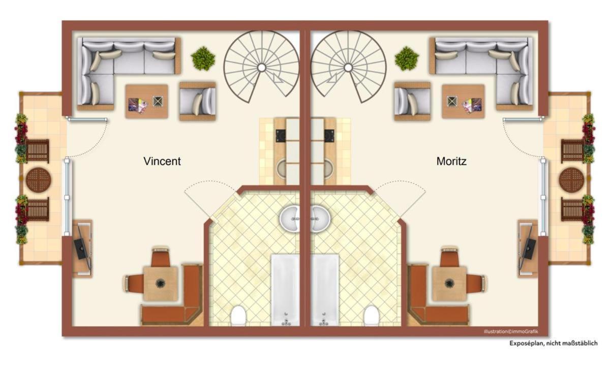 Haus Vier Freunde, Moritz Apartment Rostock